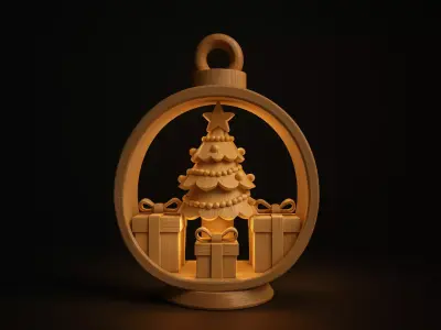 Christmas Ornament Holiday Tree Layered Christmas Decoration 3D print model