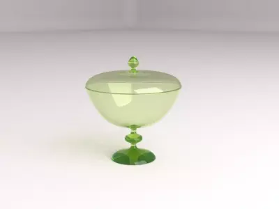 Chalice glass container Free 3D model
