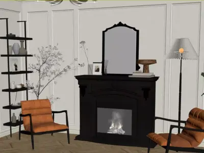 light luxury style 3D model