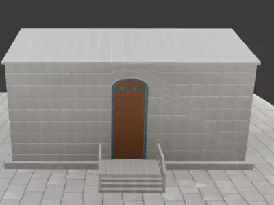 3d model house for architecture and games 3D model