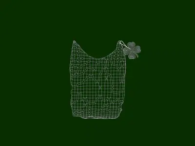 St Patrick Head Orange 3D Model 3D model