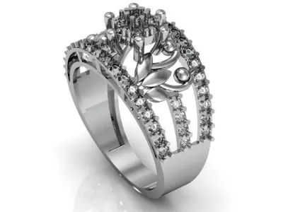 engagement ring 3D print model 26