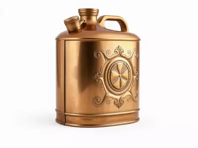 Vintage Copper Jug model pack Low-poly 3D model