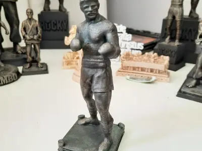 BOXER boxe boxing OLD SCHOOL BOXING ATHLETE 3D print model