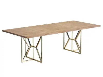 Crate and Barrel Hayes Rectangular Table 3D model