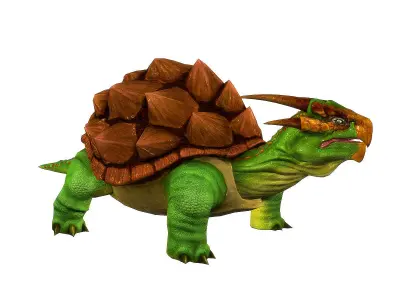 3Dfoin - Dragon Turtle Low-poly 3D model