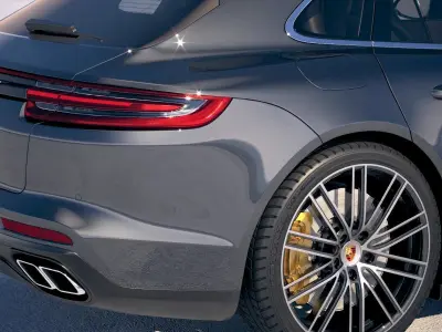 Porsche Panamera Sport Turismo 2018 3D model