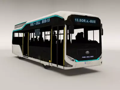 Toyota s Fuel-Cell City - Sora Low-poly 3D model