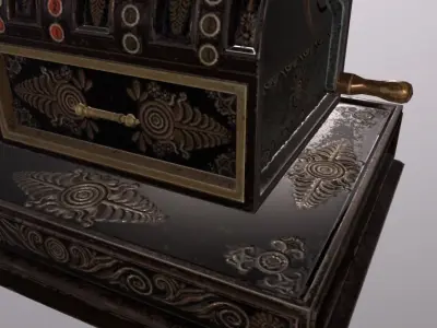 CashRegister Low-poly 3D model