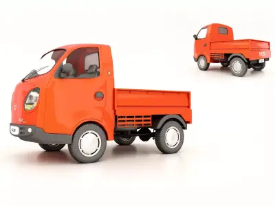 Tata Ace  Low-poly 3D model