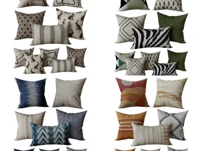 Decorative set pillow 6 3D model