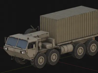 M1120 HEMTT LHS Heavy Expanded Mobility Tactical Truck Low-poly 3D model