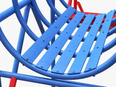 Playground barrel slide 01 3D model