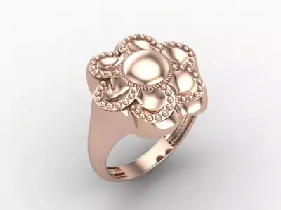 Plain Ring Women Ready STL 3DM Models Womens Rings 3D models 3D print model 22