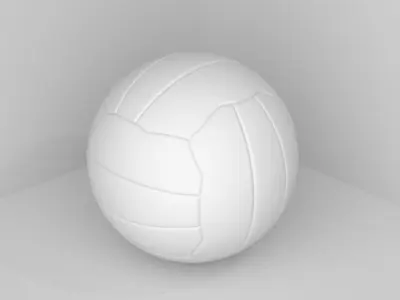 Ball with stiching 3D model