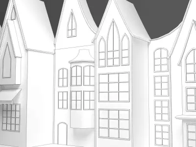 Disney Castle Wedding Stage 3D model