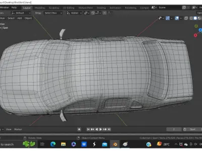  3D SIMPLE DESIGN CAR 3D model