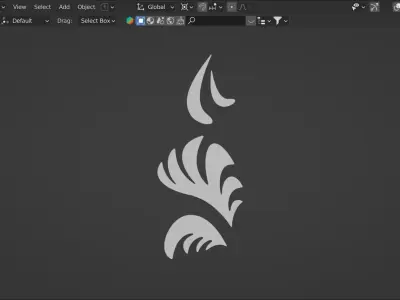 14 Decorative Scrolls low poly 3D model