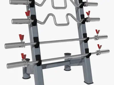 Barbell Rack  3D model