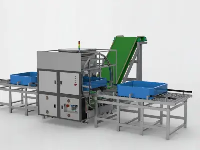 The big box rotating machine 3D model