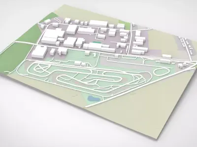 The Circuit Jules Tascheny Belgium 3D model