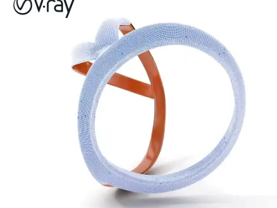 Dynamic Steel Ring Structure Model Pack Low-poly 3D model