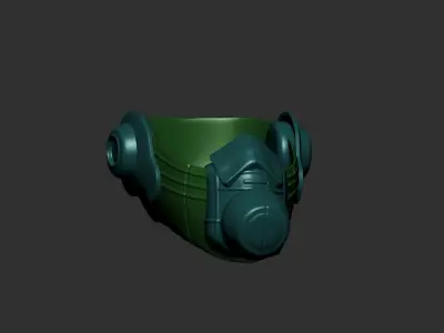 helmet high poly sculpt 3d printable  3D model