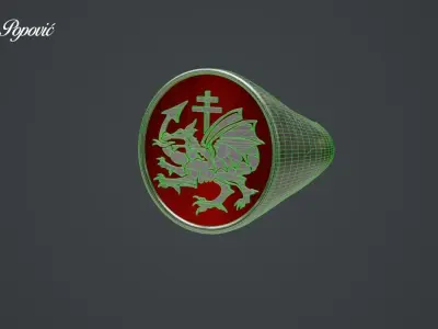 Ring of the Order of the Dragon 3D model