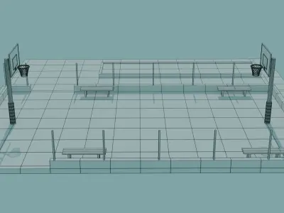 Low Ploy City Model Low-poly 3D model