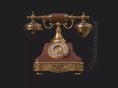 Antique Telephone 3D model
