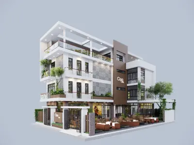 Coffee full sence - max 2016 - corona 3 3D model