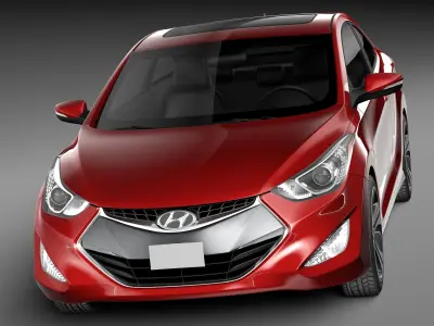 Hyundai Elantra Coupe 2014 3D model