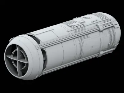 Sci-Fi KitBash Engine Pack II - Star Wars 3D model