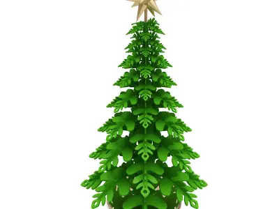 Printable christmas tree  3D print model