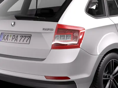 Skoda -Rapid Spaceback 2014 3D model