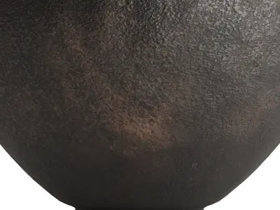 Round Metal Vase 3D model