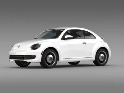 Volkswagen Beetle Classic 2015 3D model
