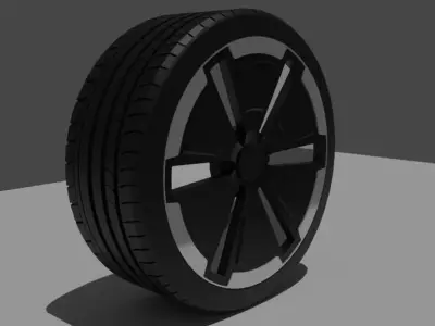 Suv concept wheel  Low-poly 3D model