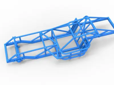 Frame of Dirt Modified stock car Scale 1 to 25 3D print model