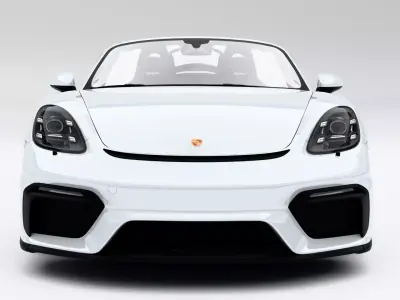 Porsche 718 Spyder 2020 Low-poly 3D model