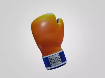 Professional Sports Training Glove 3D Model Low-poly 3D model