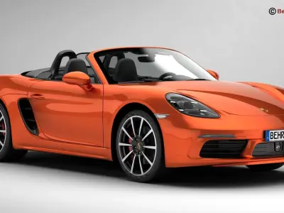 Porsche 718 Boxster S 2017 3D model