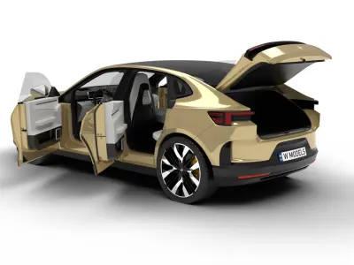 Polestar 4 2024 HQ 3d model  3D model buy