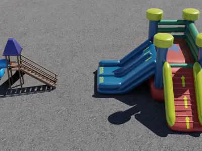 Slide and Inflatable 3D models 3D Model Collection