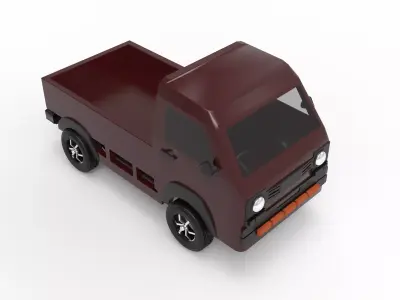 Japanese Workhorse Low-poly 3D model