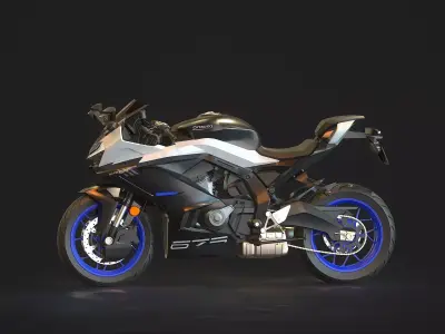 Base model CF Moto 675 SR R 2025 3D model