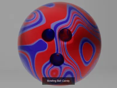 15 Premium Bowling Balls Bundle 3D Model Pack