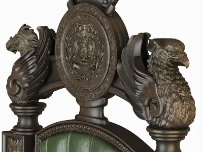 Gothic Throne 3D model