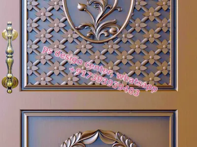 cnc doors design for carving 3D model