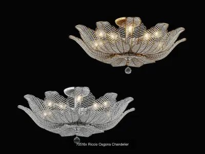 705 Riccio Osgona Collection of Cristal Lamps 3D Model Pack